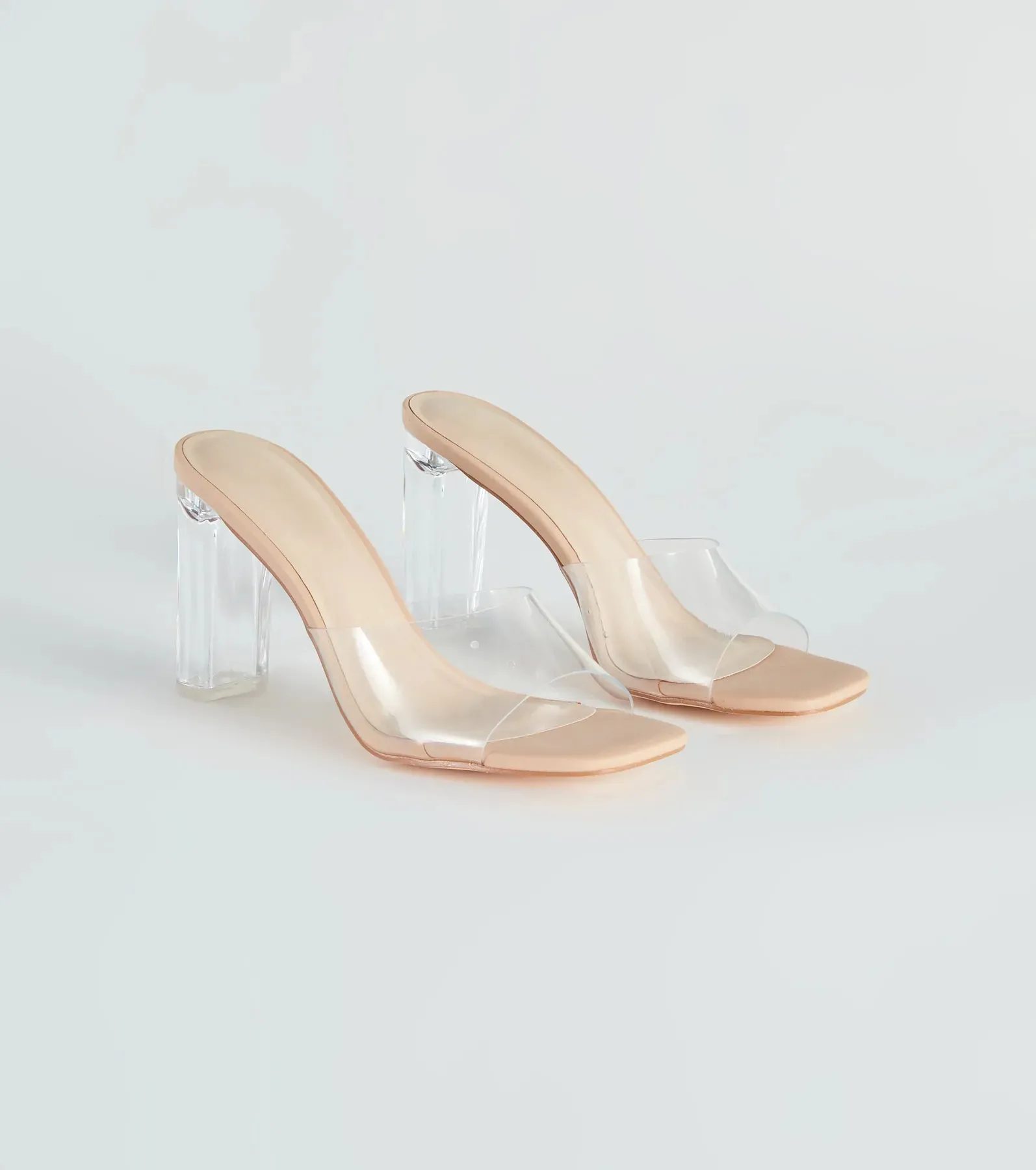 A Touch Of Chic Clear-Heel Mules