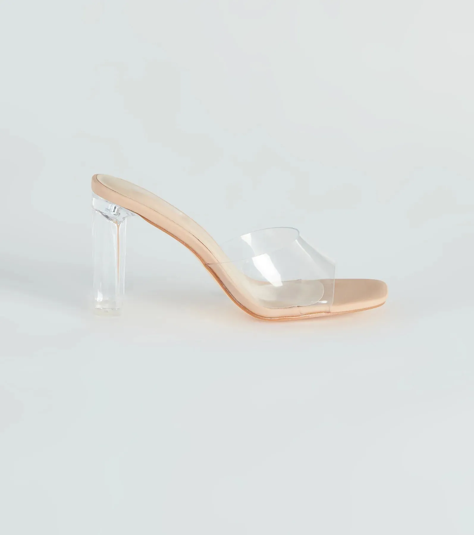 A Touch Of Chic Clear-Heel Mules