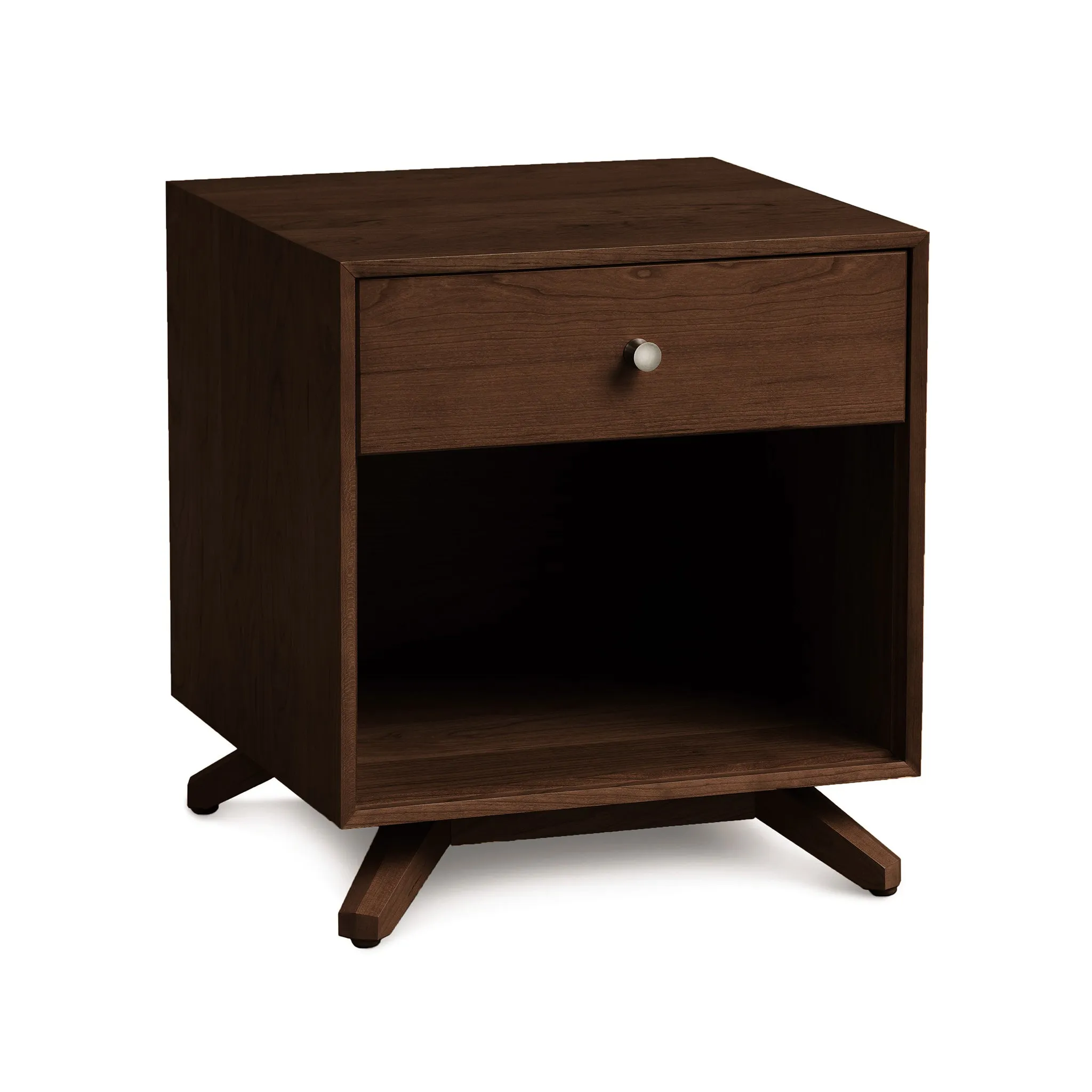 Astrid 1-Drawer Enclosed Shelf Nightstand