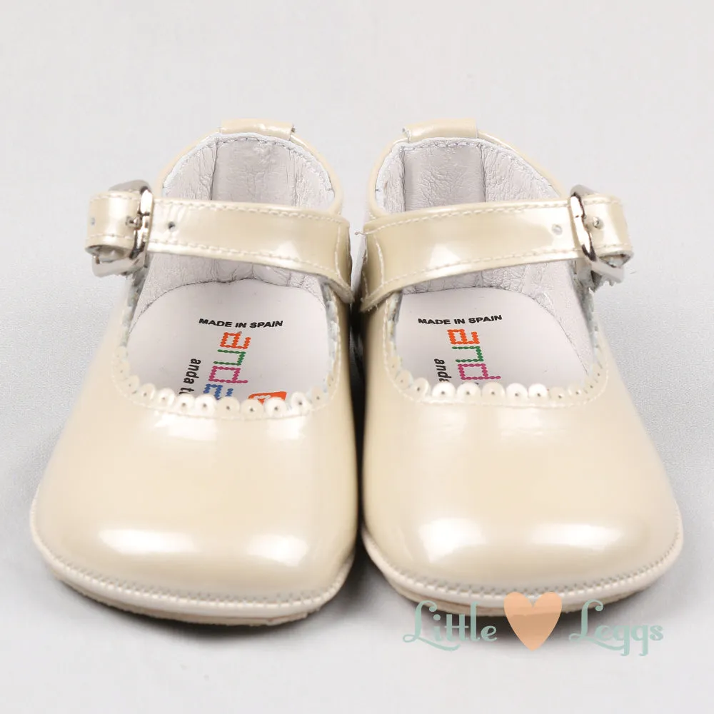Beige Pearl Mary Jane Pre-Walker
