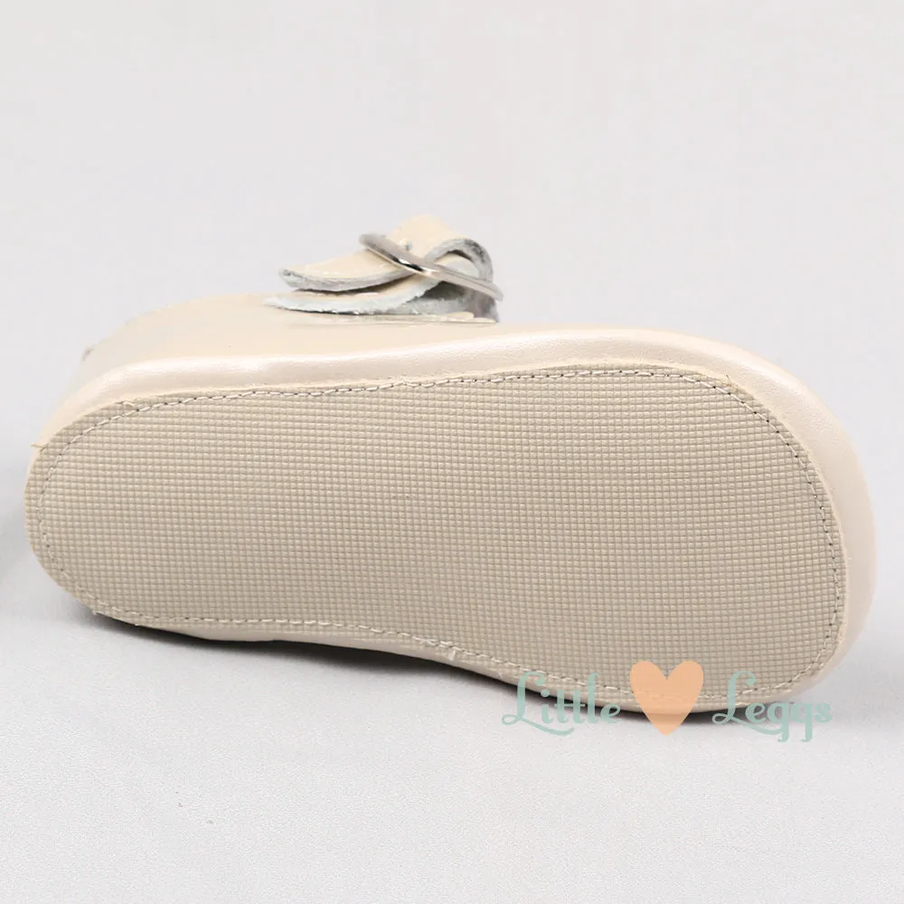 Beige Pearl Mary Jane Pre-Walker