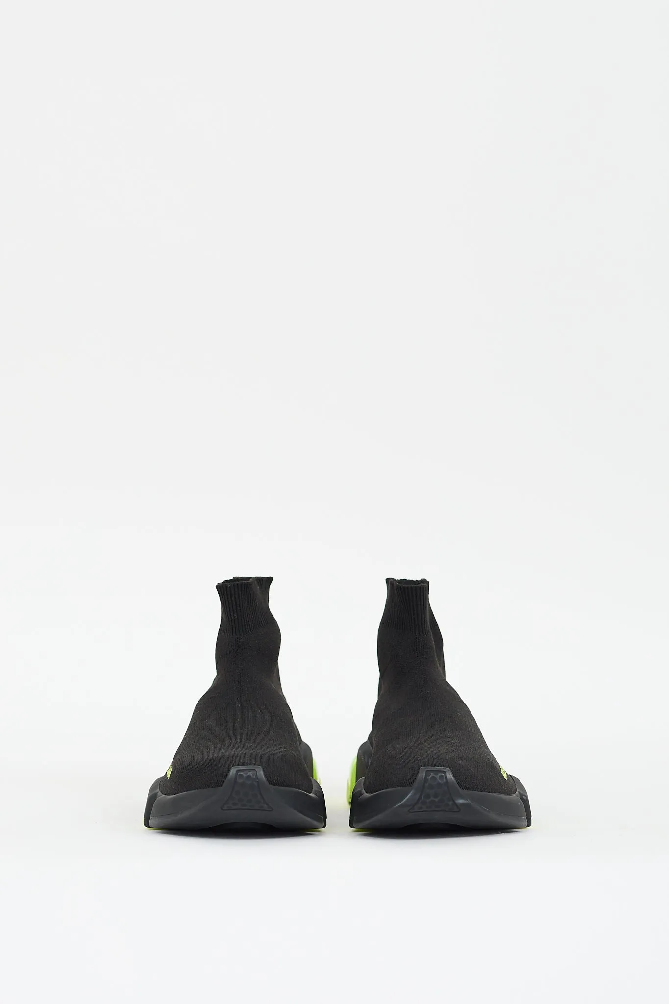 Black & Neon Yellow Speed Knit Sneaker
