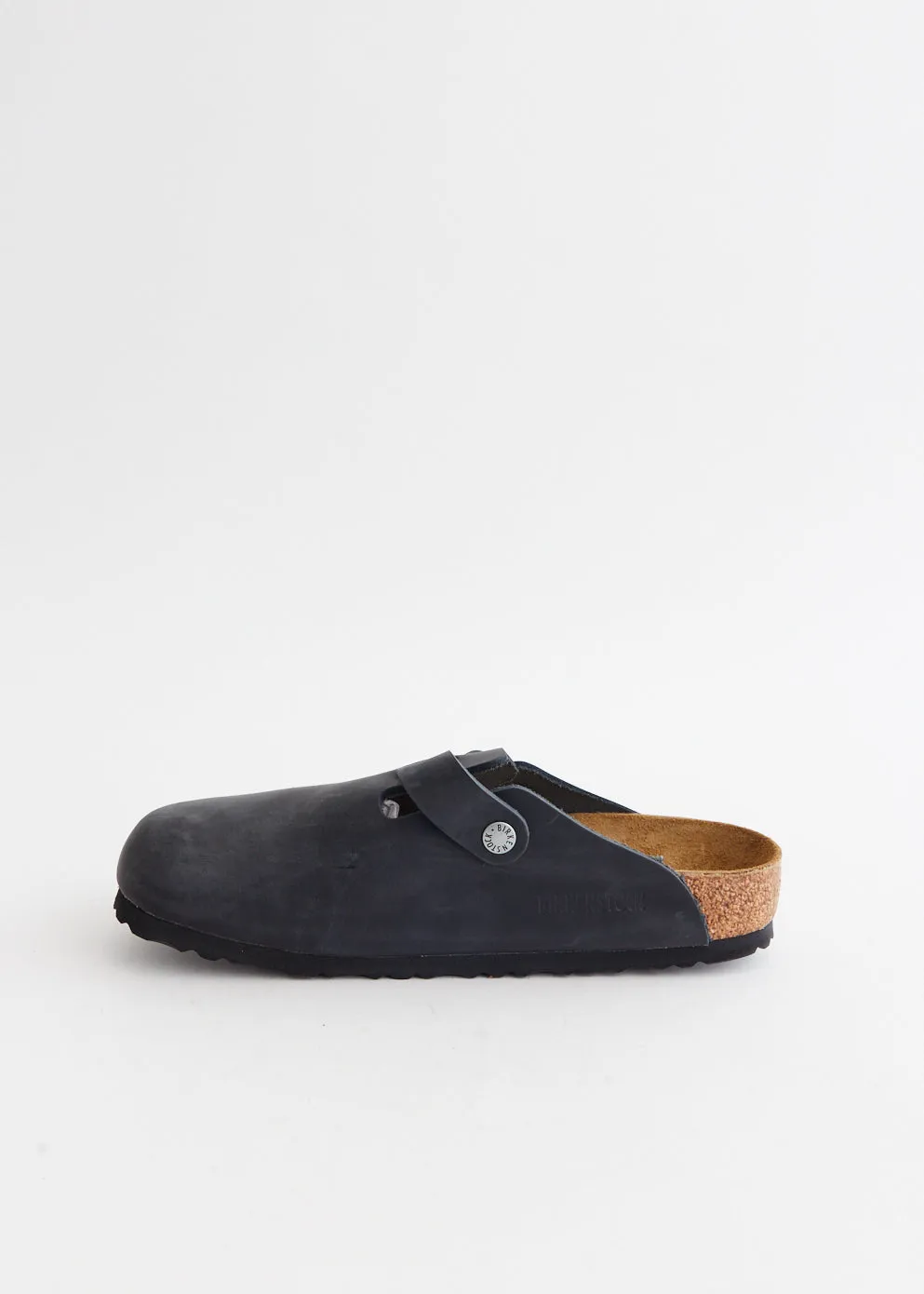 Boston Regular Oiled Leather Slides