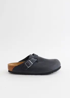 Boston Regular Oiled Leather Slides
