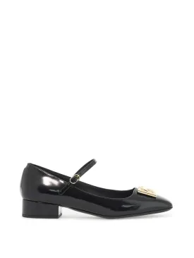 Brushed Leather Mary Jane Shoes