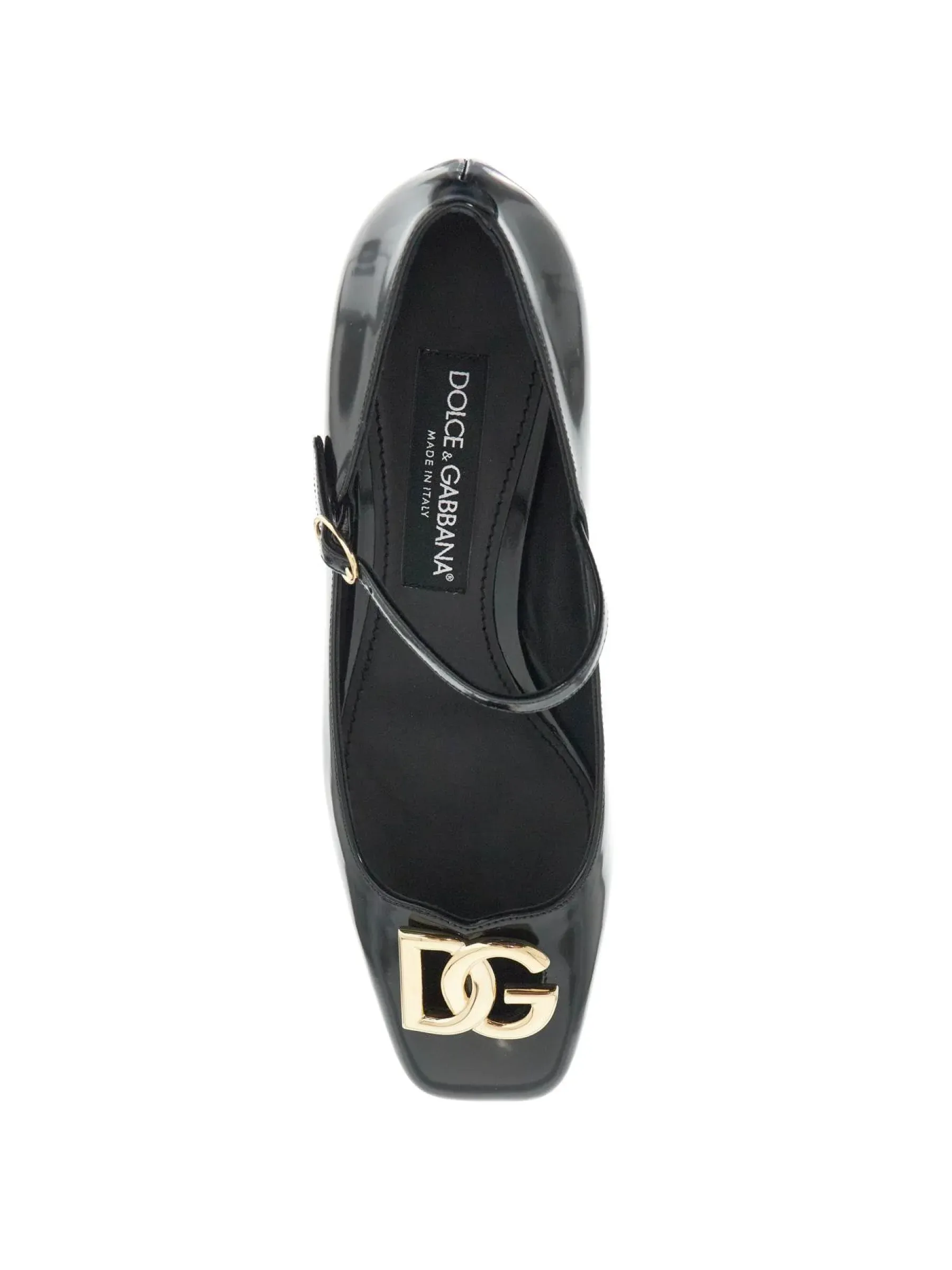 Brushed Leather Mary Jane Shoes