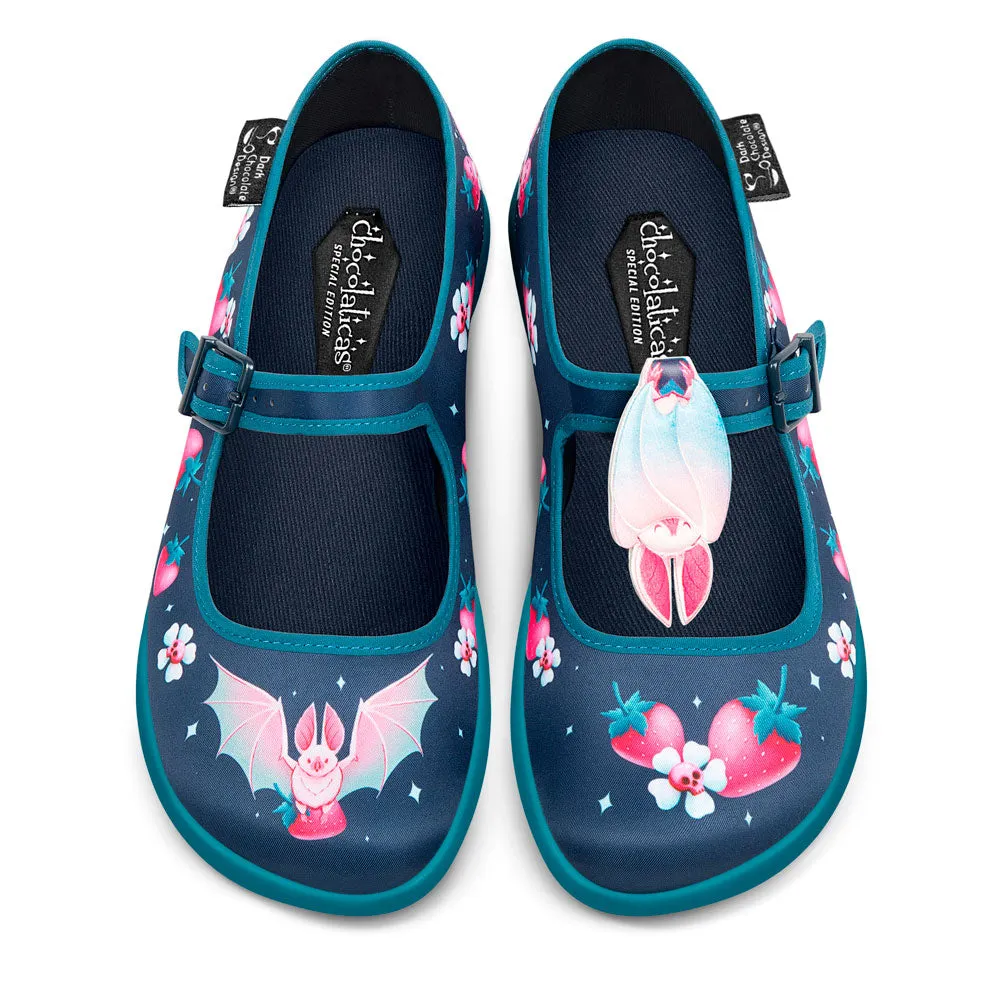 Chocolaticas® Albine Bat Women's Mary Jane Flat Shoes