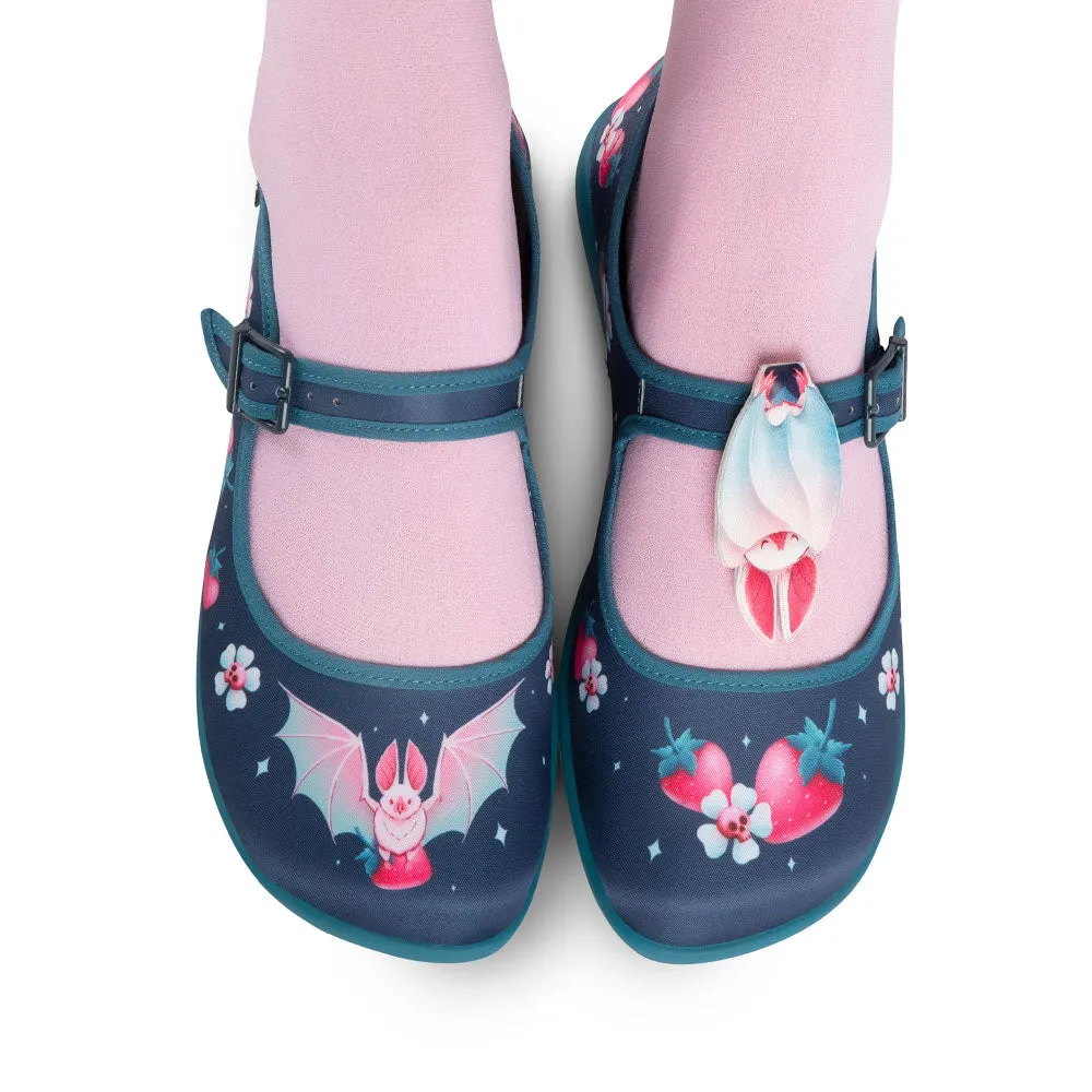 Chocolaticas® Albine Bat Women's Mary Jane Flat Shoes