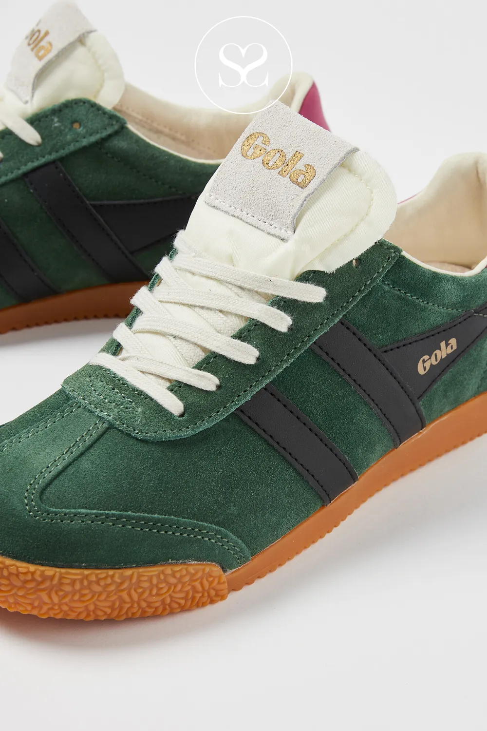 GOLA ELAN CLB538NB EVERGREEN/BLACK/FUCHSIA TRAINERS