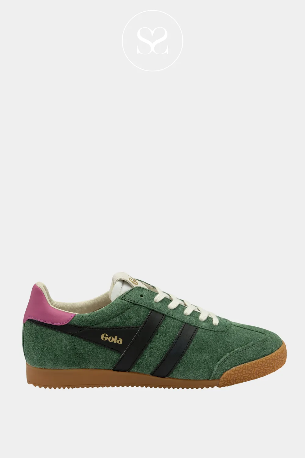 GOLA ELAN CLB538NB EVERGREEN/BLACK/FUCHSIA TRAINERS