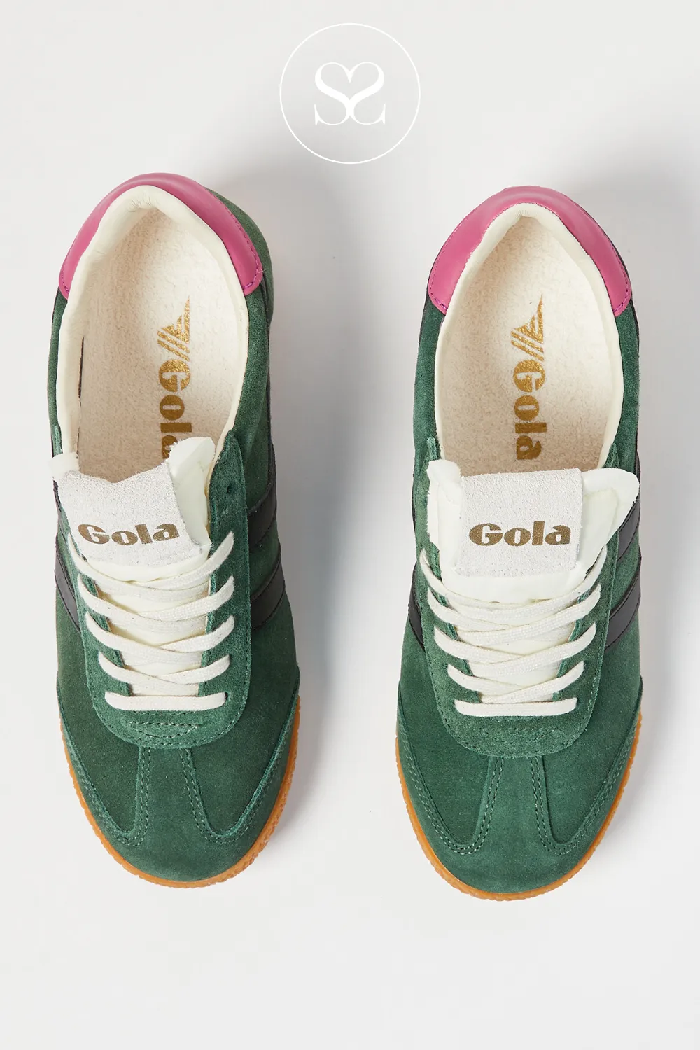 GOLA ELAN CLB538NB EVERGREEN/BLACK/FUCHSIA TRAINERS