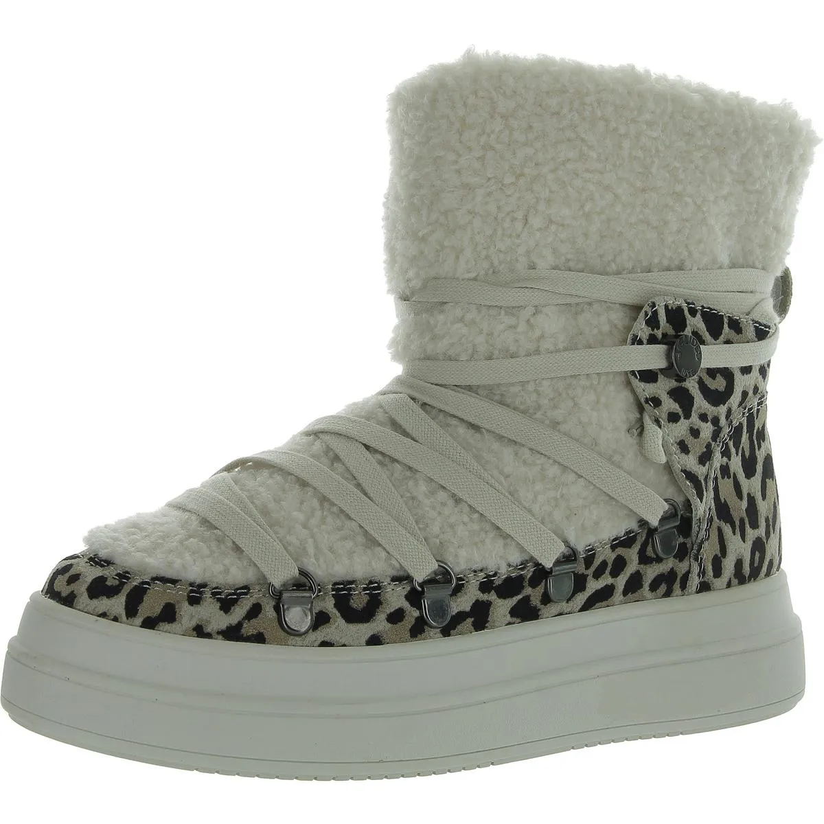 J/Slides Womens Newbie Suede Faux Fur Lined Booties