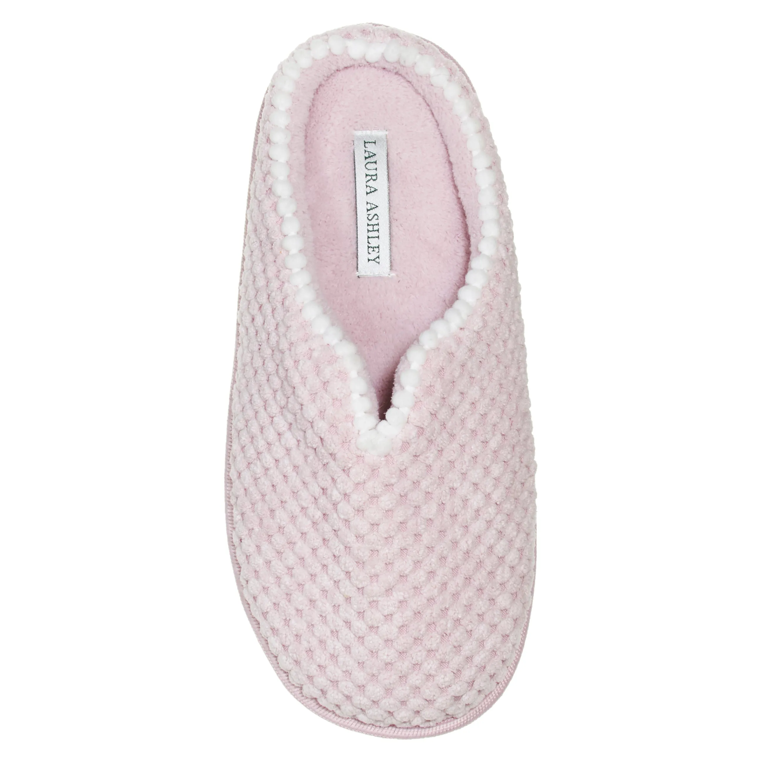 Laura Ashley LadiesSpa Texture Slide & Poms