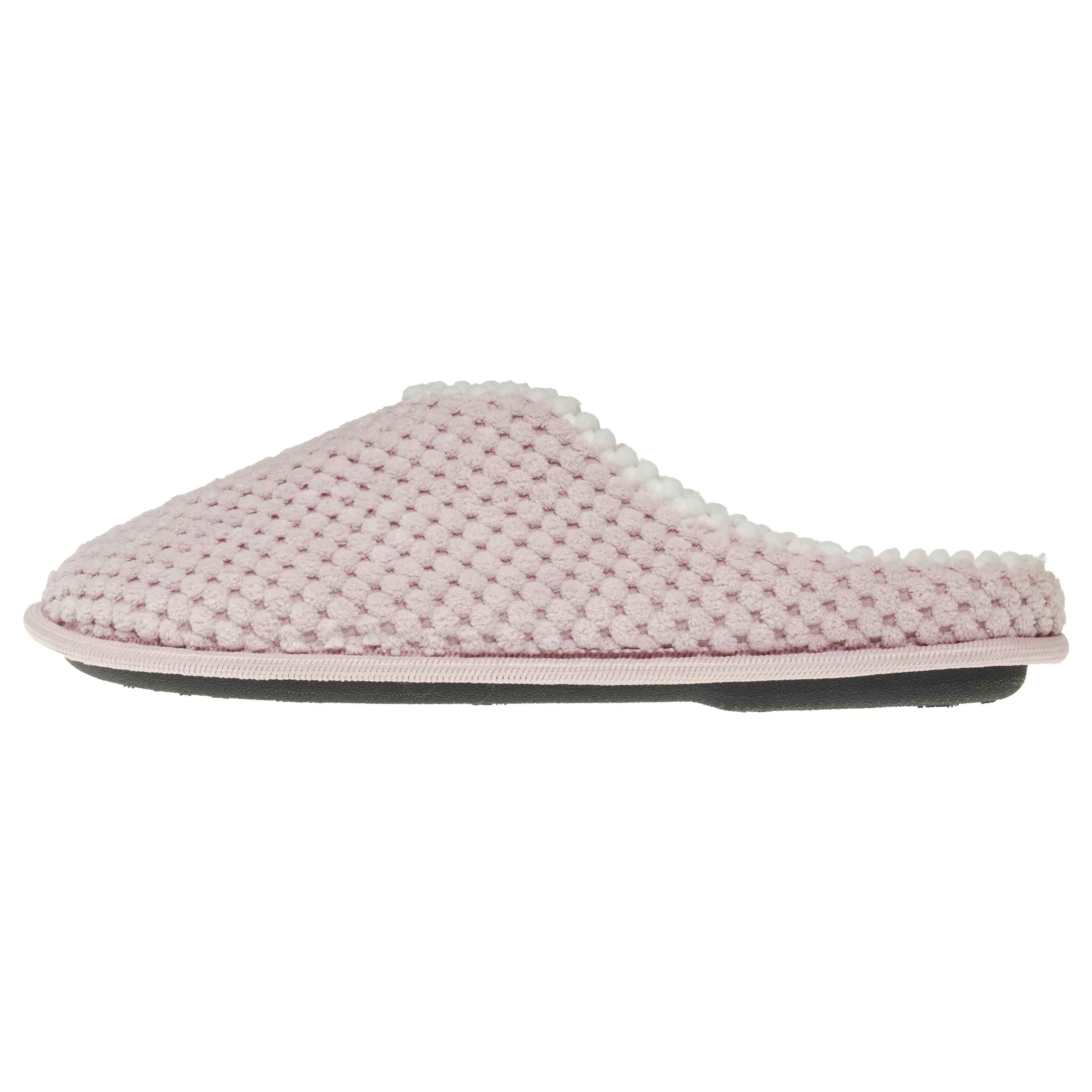 Laura Ashley LadiesSpa Texture Slide & Poms