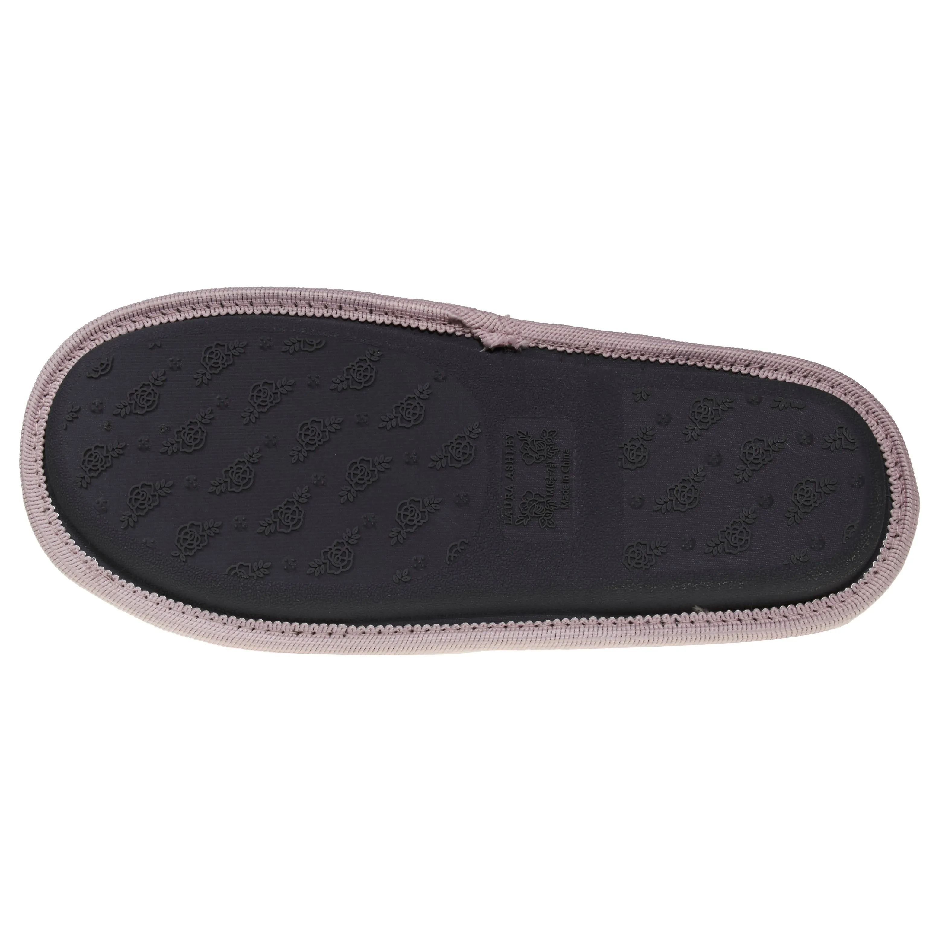 Laura Ashley LadiesSpa Texture Slide & Poms
