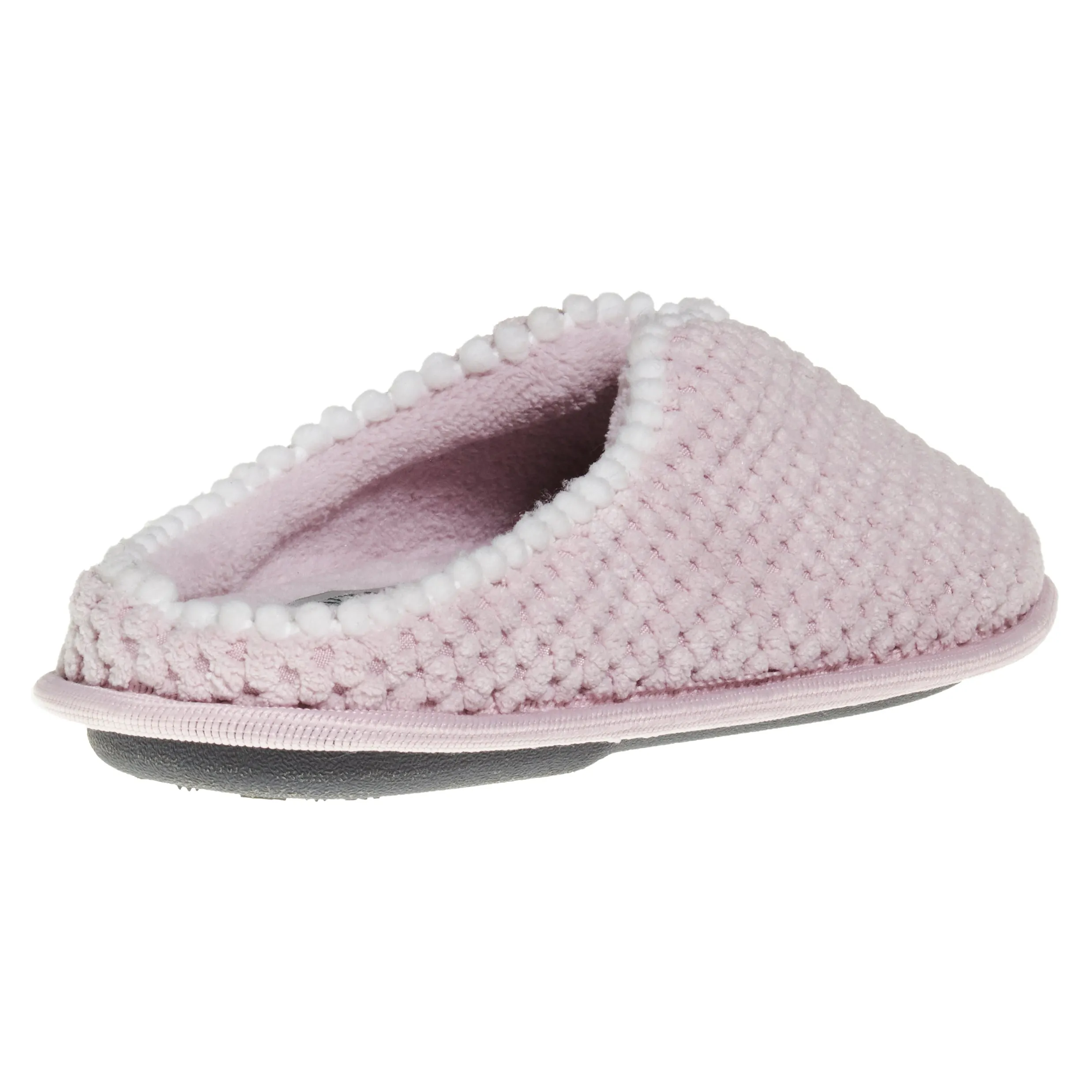 Laura Ashley LadiesSpa Texture Slide & Poms