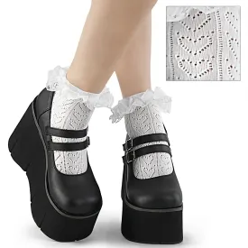 Mary Jane Style Black PU Platform Shoes