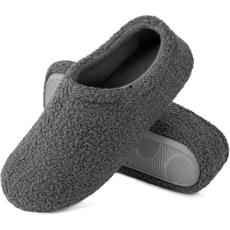 Memory Foam Fuzzy Fur Loafer Slippers