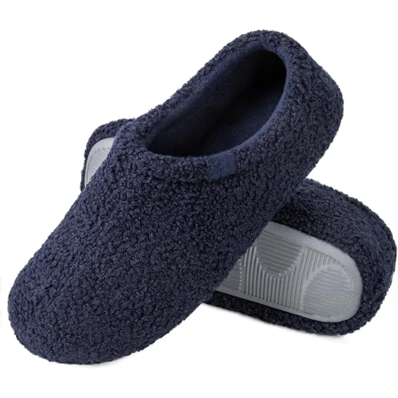 Memory Foam Fuzzy Fur Loafer Slippers