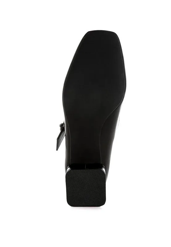 Metallic Mary Jane Pumps