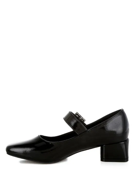 Metallic Mary Jane Pumps