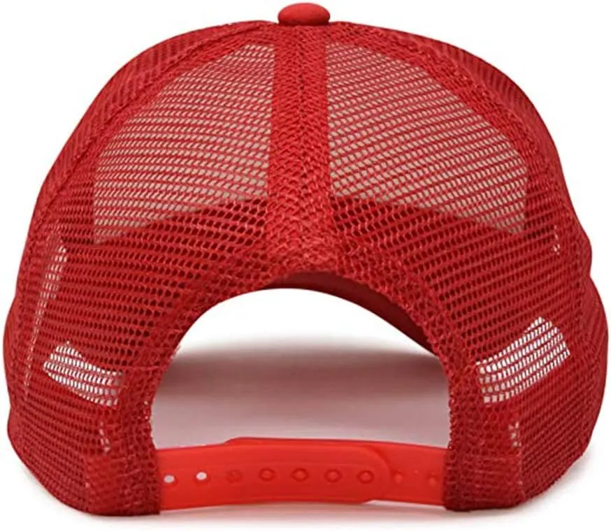 MR.R Sublimation Blanks Polyester Mesh Cap Mesh Hat Two Tone Trucker Summer Mesh Cap with Adjustable Snapback,2pcs per Pack