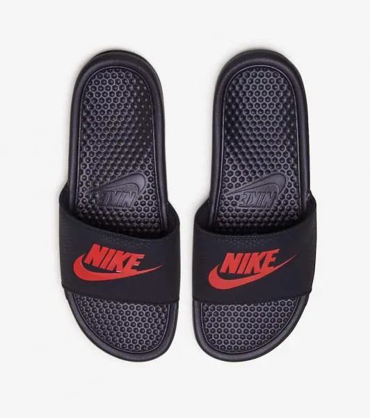 NIKE - Men - Benassi Slide - Black/Red