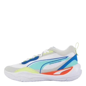 Playmaker Jr Puma White-mint-victoria Blue