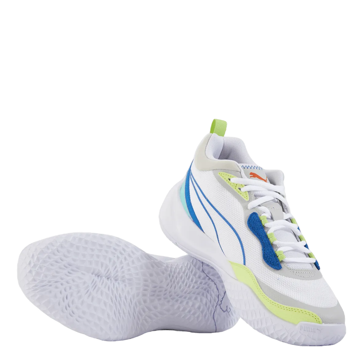 Playmaker Jr Puma White-mint-victoria Blue