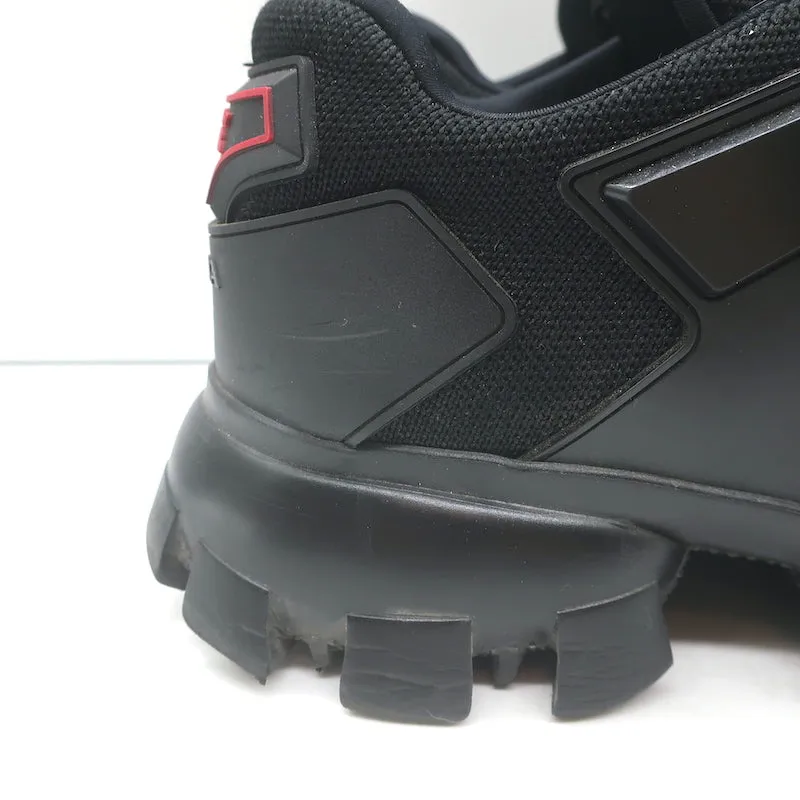 Prada Cloudbust Thunder Low Top Sneakers Black Technical Fabric Size 40.5