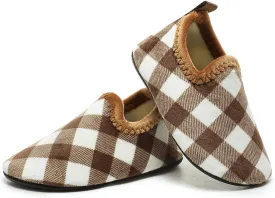 SLEVEL Comfort Toddler Slippers Lightweight Little Kids Indoor Non Slip Grip Around The House Home Shoes for Boys Girls