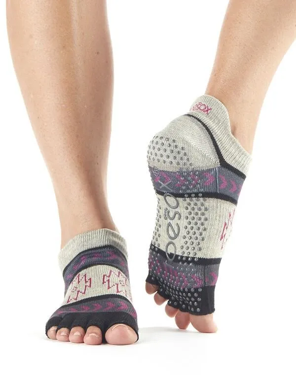 ToeSox - Low Rise Grip Socks - SALE HALF TOE