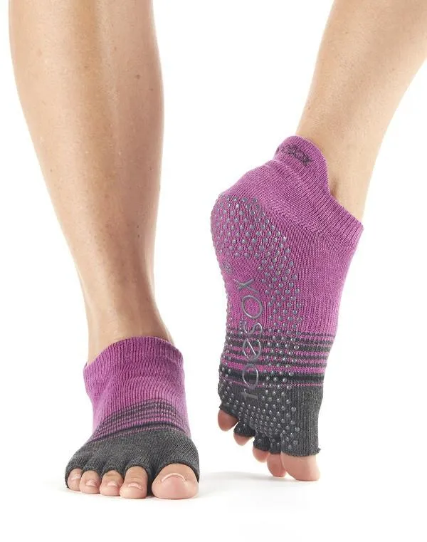 ToeSox - Low Rise Grip Socks - SALE HALF TOE