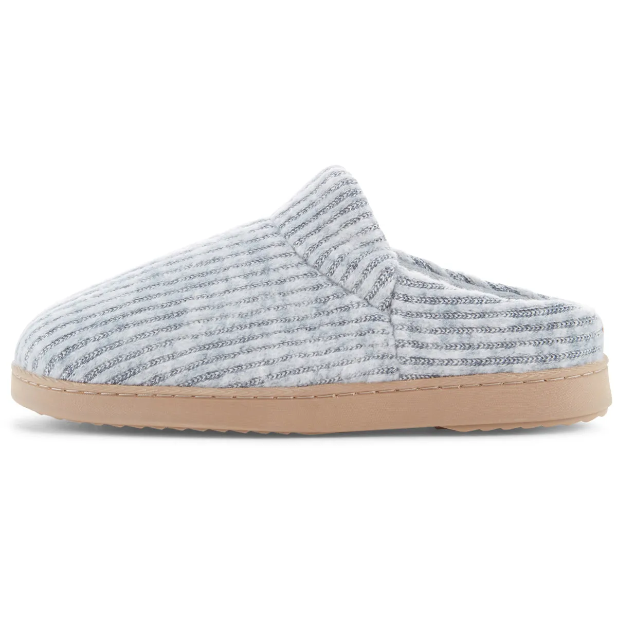 Womens Cozy Ribbed Knit Slippers